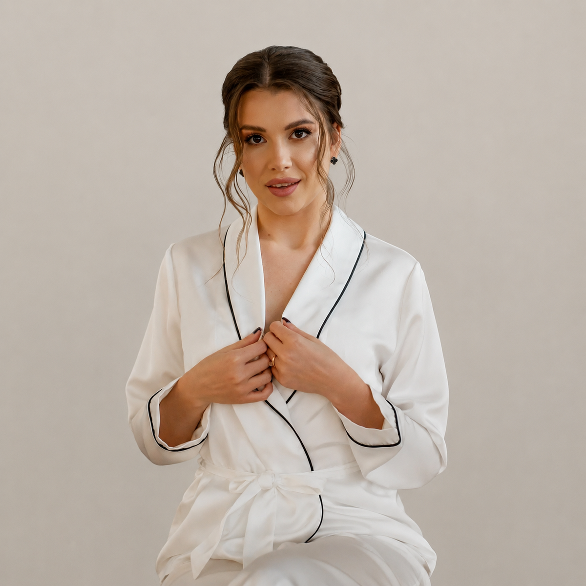 Luxury Satin Pajamas for Couples and Newlyweds