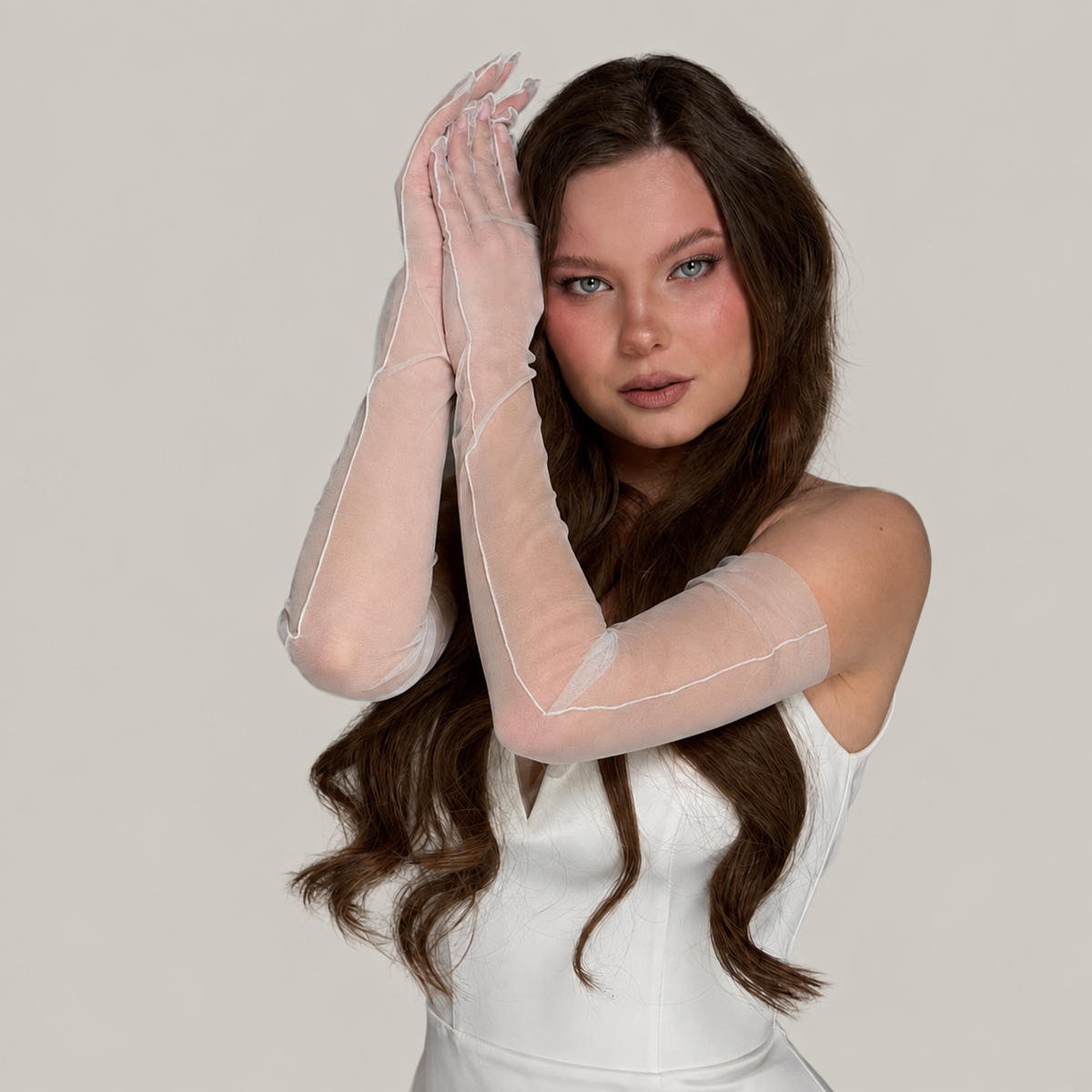 Long Opera Wedding Gloves for Brides